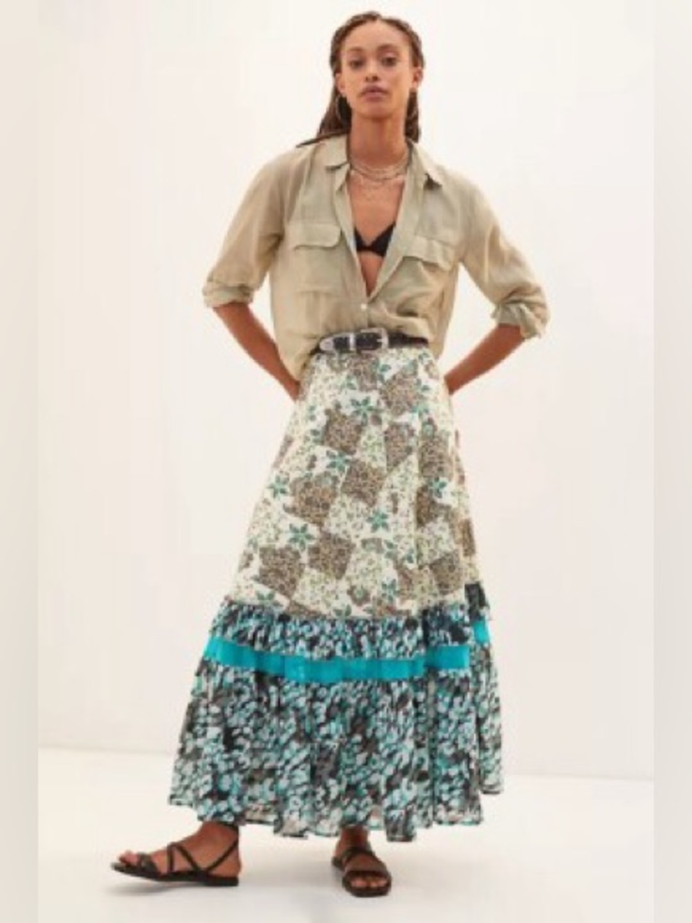 Raag Skirt Patchwork Style